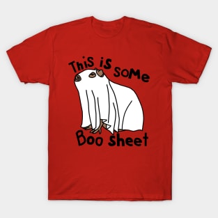 Halloween Capybara This is Some Boo Sheet T-Shirt